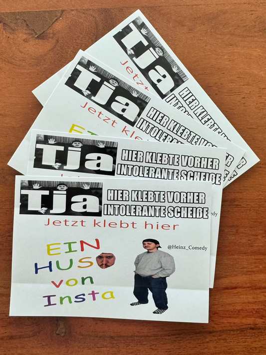TJA überklebt Sticker: 50x